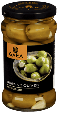 Gaea Oliven med Hvitløk 295g