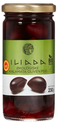 Oliven Sort Økologisk 230g Iliada