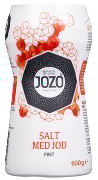 Salt Fint m/Jod 600g boks Jozo