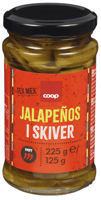 Coop Tex Mex Jalapeños i skiver 225g