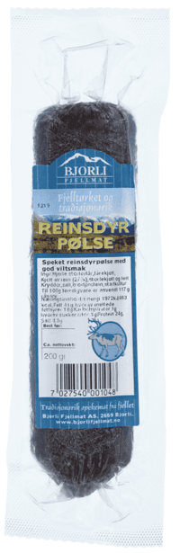 Bjorli Reinsdyr Spekepølse 200g