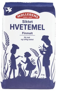 Hvetemel Siktet 2kg Møllerens