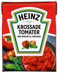 Tomater Hakkede Oregano/Basilikum 390g Heinz
