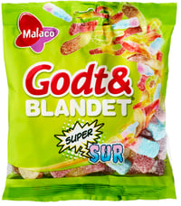 Godt&Blandet Supersur 170g Malaco
