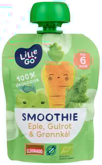 Smoothie Eple/Gulrot/Grønnkål 90g Lillego