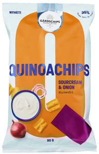 Quinoachips Sour Cream&Onion 90g Gårdschips