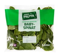 Babyspinat Vasket 65g Ferdig Preppa