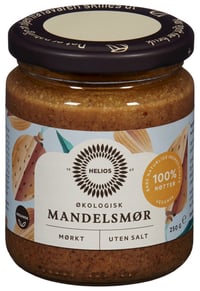 Økologisk Mandelsmør Mørk 250g Helios