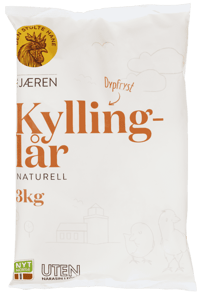 Den Stolte Hane Kyllinglår Helt Rå Frosne 3kg
