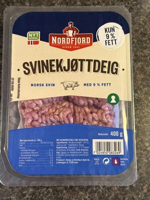 Svinekjøttdeig 9% 400g