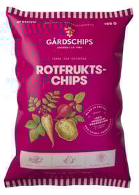 Rotfruktschips 100g Gårdschips