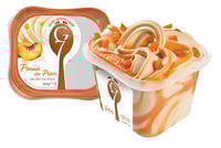 Panna Con Pesca 1l G7 Ekte Italiensk Iskrem