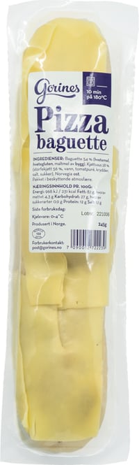 Pizzabaguett 245g X 3stk, Frys, Gorines