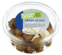Ridderheims Greek Olives & Cheese 150g