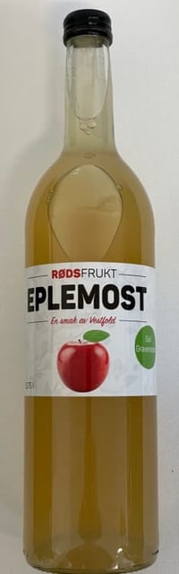 Eplemost Gul Gravenstein 0,75l flaske Rødsfrukt