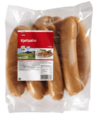 Coop Kjøttpølser med Skinn ca 1,6kg