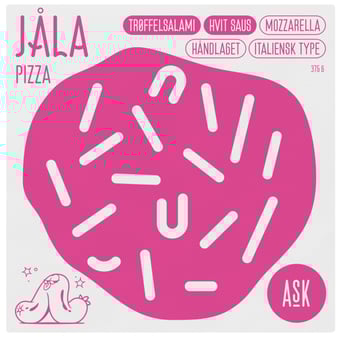 Jåla Pizza m/Trøffelsalami 375g Ask