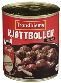 Trondhjems Kjøttboller i Brun Saus 830g