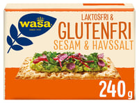 Knekkebrød Sesam&Havsalt Gl.Fri 240g Wasa