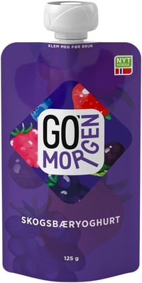 Go'morgen Skogsbæryoghurt Porsjonspose, 125 g