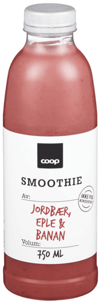 Smak Smoothie Jordbær og Banan 750ml
