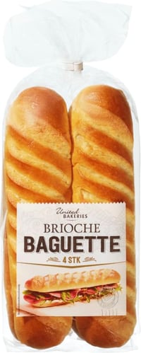 Brioche Baguette 340g United Bakeries