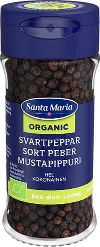 Hel Sort Pepper Økologisk 37g Santa Maria