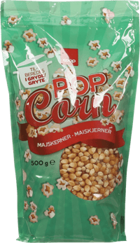 Coop Upoppet Popcorn 500g