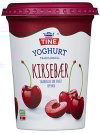 Yoghurt Kirsebær 500g Tine