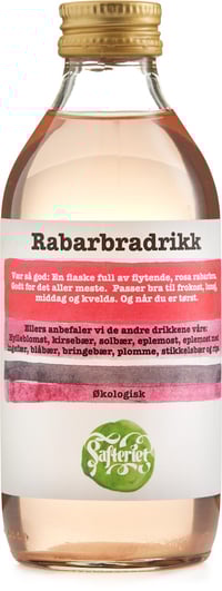 Økologisk Rabarbradrikk 0,25 l