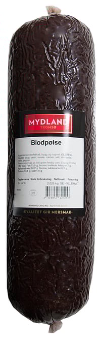 Blodpølse 2kg Fersk Mydland
