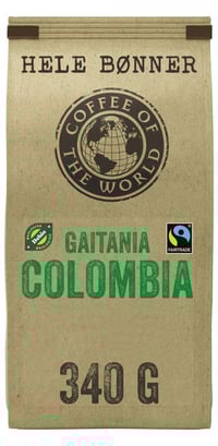 Gaitania Colombia Hele Bønner Økol 340g Cotw