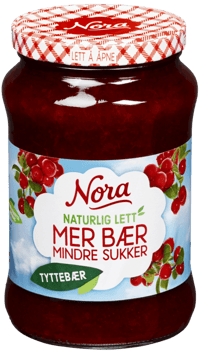 Nora Naturlig Lett Tyttebær 535g