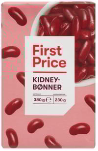 Kidneybønner 380g First Price