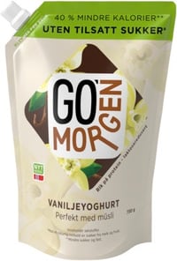 Go'morgen Vaniljeyoghurt Uten tilsatt sukker, 730 g