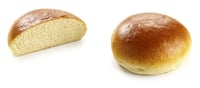 Round Brioche Bun 85g Hamburgerbrød Udelt