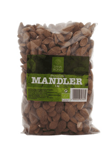 Sana Bona Økologiske Mandler 1000g