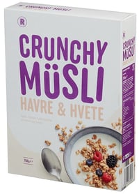 Crunchy Müsli Havre & Hvete, 750 g