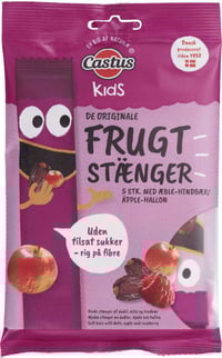 Fruktstang Bringebær 100g Castus