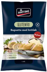 Hvitløksbaguetter glutenfri 105g Hatting