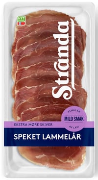Lammelår Speket skivet 70g Stranda
