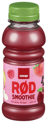 Coop Smoothie Rød 6 Frukter 250ml