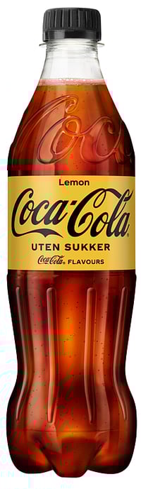 Coca-Cola u/Sukker Lemon 0,5l flaske