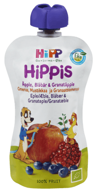 Hippis Smoothie Eple/Blåbær/Granateple 4md