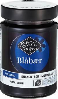 Blåbærsyltetøy Økologisk 320g Kolonihagen