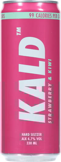 Kald Hard Seltzer Strawberry&Kiwi 0,33l boks
