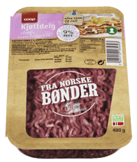 Coop Kjøttdeig 9% 400g