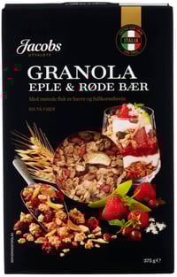 Granola Eple&Bær 375g Jacobs Utvalgte