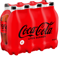 Coca-Cola Uten Sukker 8stk x 1,25l, 10l
