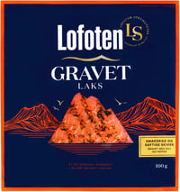 Laks Gravet skivet 100g Lofoten